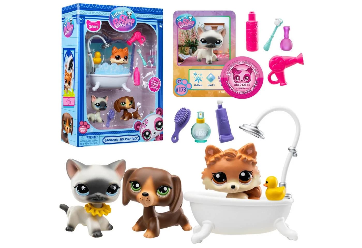 Sarcia.eu Littlest Pet Shop Grooming Spa Set mit 3 Figuren & Zubehör - Bild 2