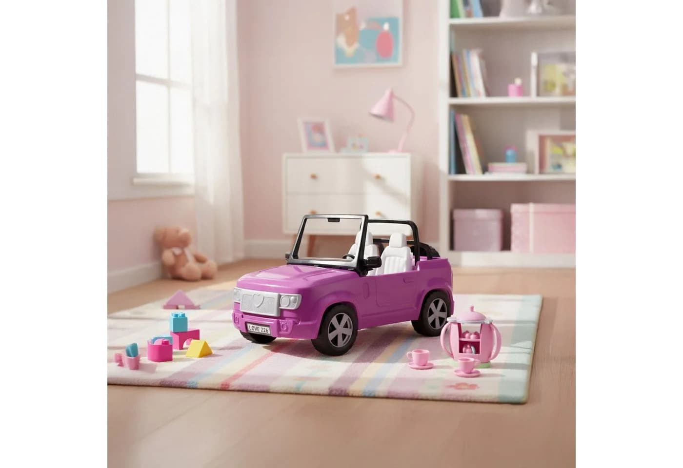 Sarcia.eu Violettes Puppencabrio Spielzeugauto für Puppen - Bild 4