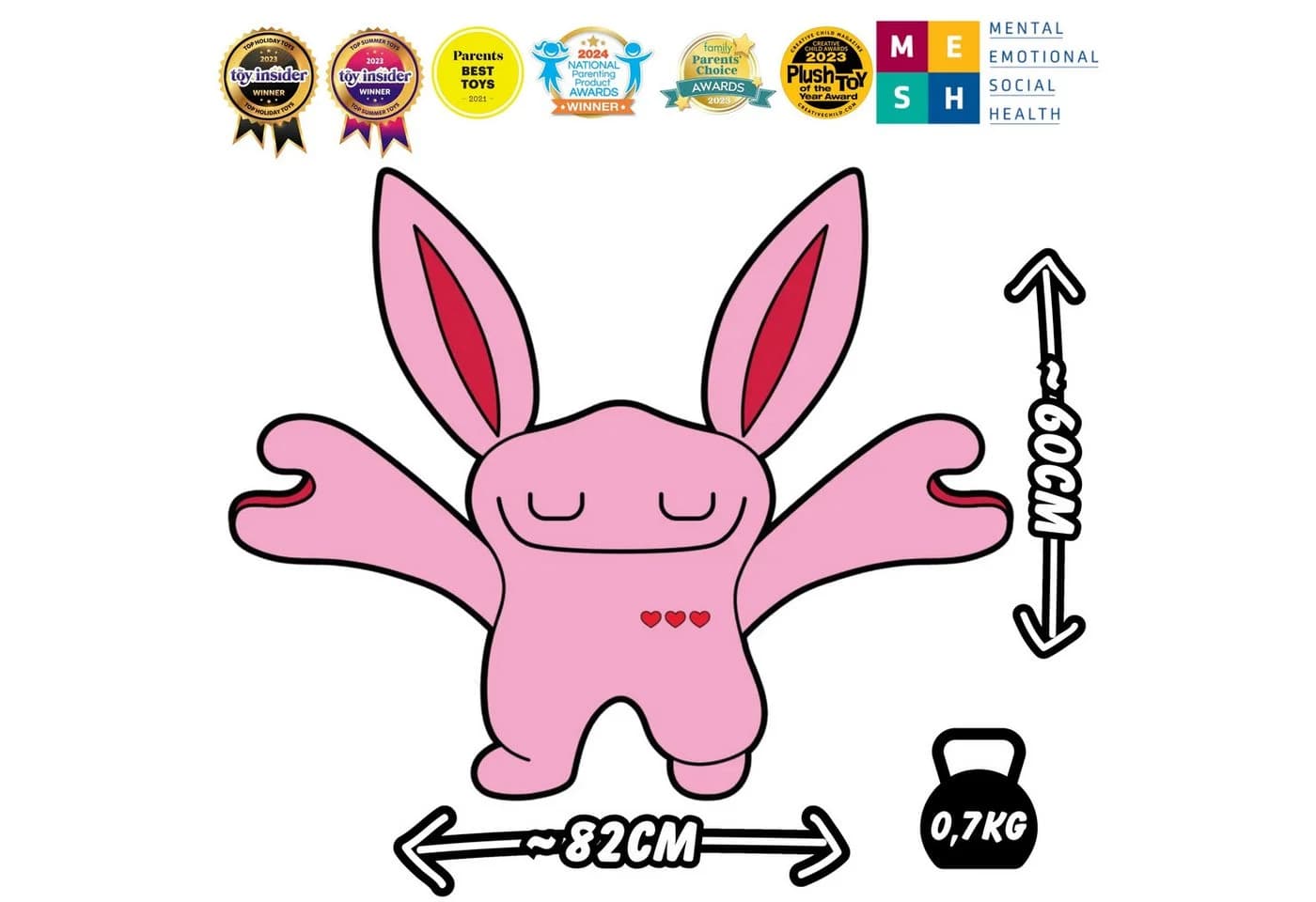 Sarcia.eu Kuscheltier Bumpas gewichtetes Anti-Stress Plüschtier - Bild 4