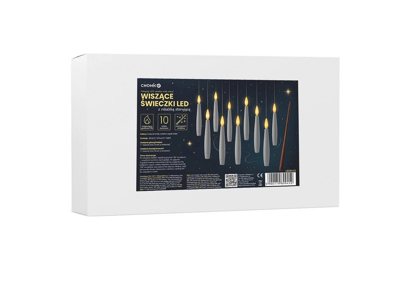 Sarcia LED-Kerzen 10er-Set mit Zauberstab-Fernbedienung Warmweiß - Bild 3
