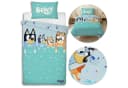 Bluey Kinderbettwäsche Set 135x200 + 74x48 cm 100% Baumwolle Blau Bild 2