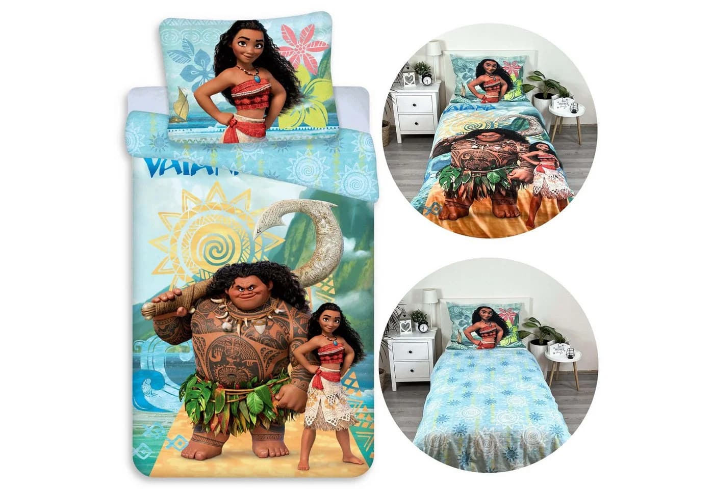 Sarcia.eu Kinderbettwäsche Vaiana Disney 100% Baumwolle - Bild 2