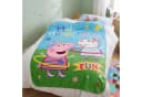 Peppa Pig Kinderbettdecke Fleecedecke 100x150 cm bunt Bild 1