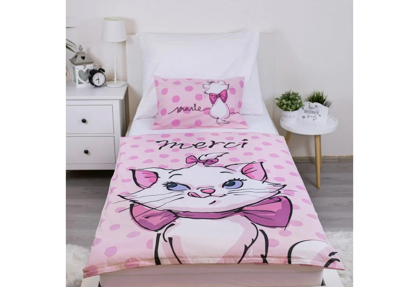 Sarcia.eu Disney Kinderbettwäsche Rosa Katze Marie - Bild 5