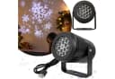 Sarcia.eu LED-Schneeprojektor USB mit beweglichen Schneeflocken, Schwarz Bild 2