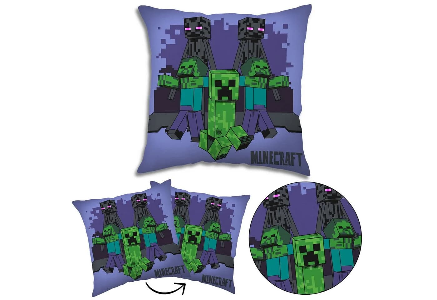 Sarcia.eu Minecraft Dekokissen Lila 40x40 cm - Bild 2
