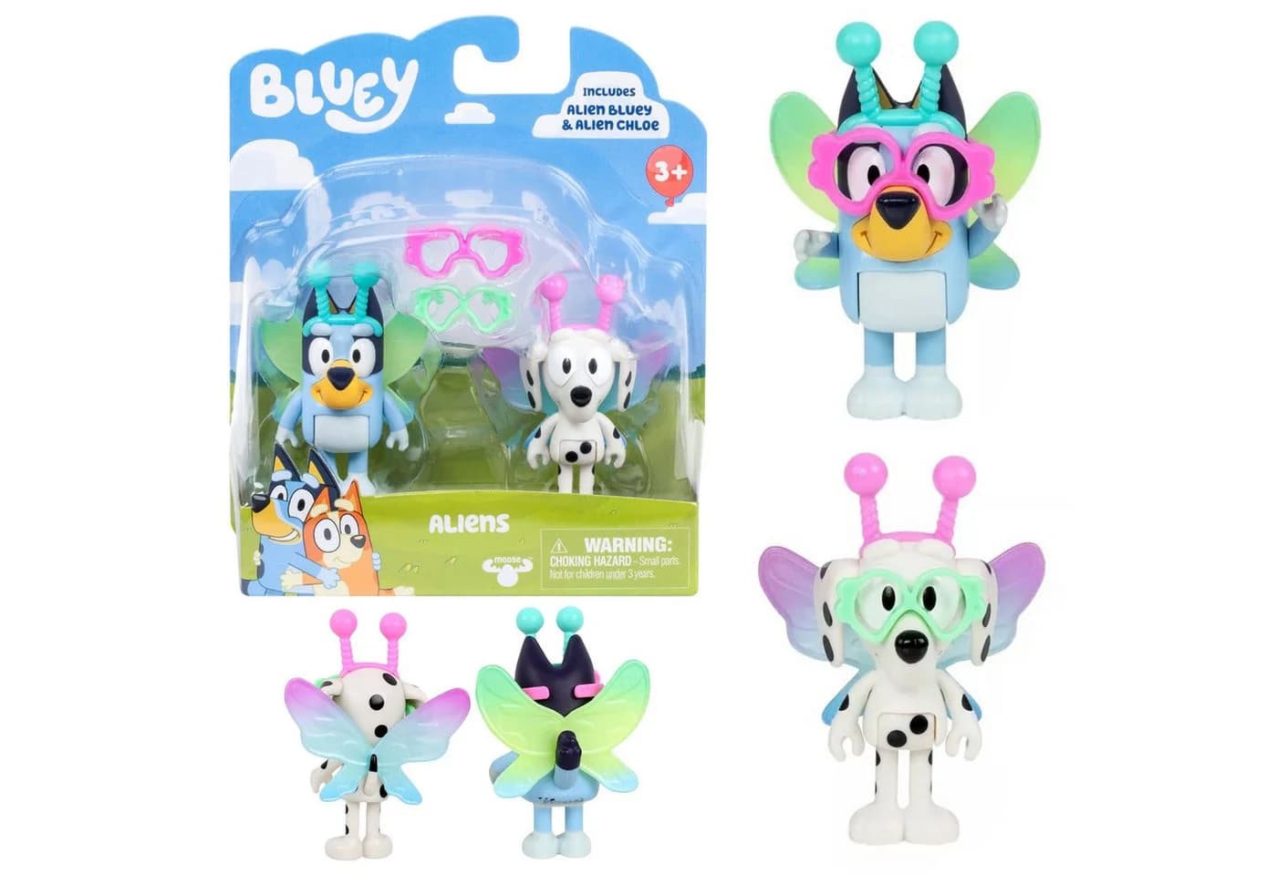 Sarcia.eu Bluey Figurensatz Bluey Chloe Außerirdische Kinderfiguren 3+ - Bild 2
