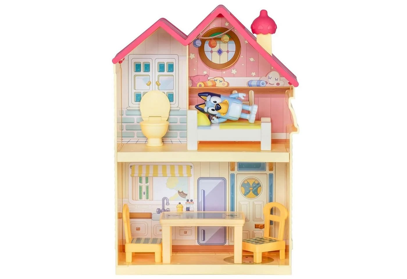 Bluey Mini Familienhaus Set + Bluey Figur, Kinderfiguren 3+