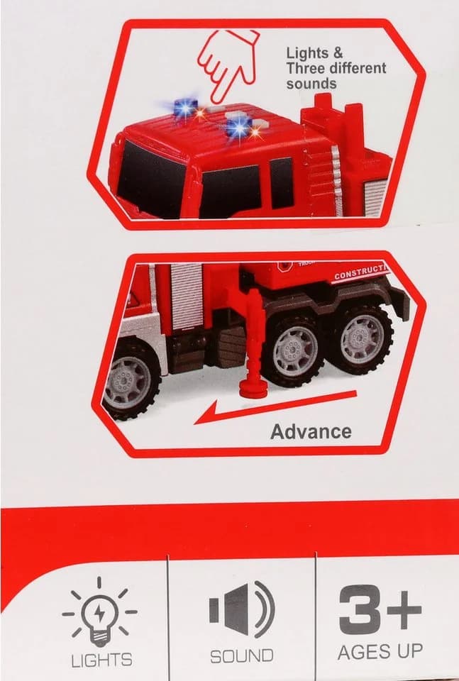 Sarcia.eu Spielzeug-Feuerwehr Feuerwehrauto mit LED & Sound 1:18 - Bild 5