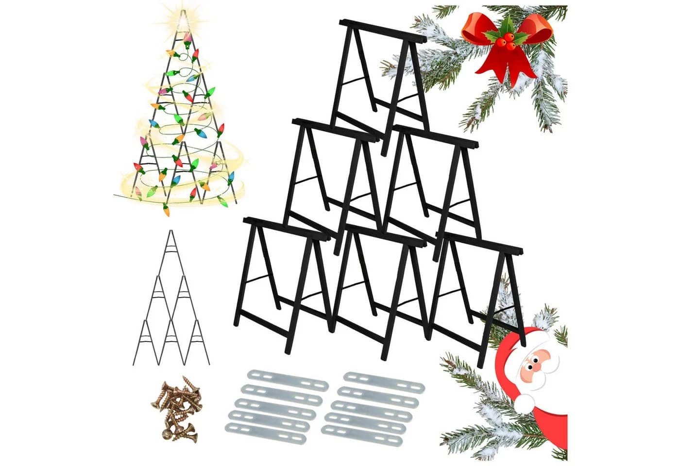 Modo24 DIY Weihnachtsstern Set aus Kiefernholz - Bild 3