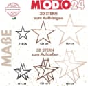 Modo24 DIY MODOSTAR Weihnachtsstern Set aus FSC Holz 2D und 3D Bild 1