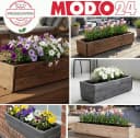 Modo24 Blumenkasten Pflanzkasten aus Kiefernholz rechteckig Bild 5