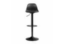 Furnify Barhocker RUNDA Höhenverstellbar Kunstleder Schwarz Bild 1