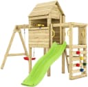 Fungoo LUOMI Spielturm Grün mit Rutsche und Schaukel Bild 3
