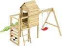 Fungoo LUOMI Spielturm Grün mit Rutsche und Schaukel Bild 4