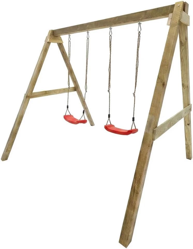 MaxPlay - Swing Doppelschaukel FUNGOO, Natur, 198x202x217cm - Bild 4