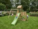 FUNGOO MaxPlay 3.2 Spielturm Grün mit Rutsche und Schaukel Bild 5