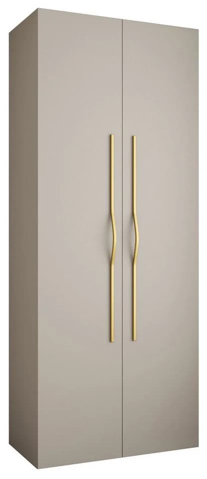 ABIKS MÖBEL Drehtürenschrank COMO 2 Beige/Gold mit Kleiderstange - Bild 2
