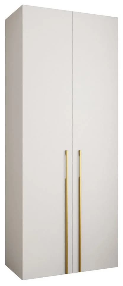 ABIKS MÖBEL Drehtürenschrank COMO 3 Schlafzimmerschrank Weiß/Gold - Bild 2