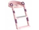 Hard-er Baby-Toilettensitz Rosa mit verstellbarer Stufenleiter und Rückenstütze Bild 4