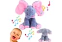 Hard-er Interaktiver Plüschelefant Rosa mit Kuckuck-Spiel & Wiederholfunktion Bild 2