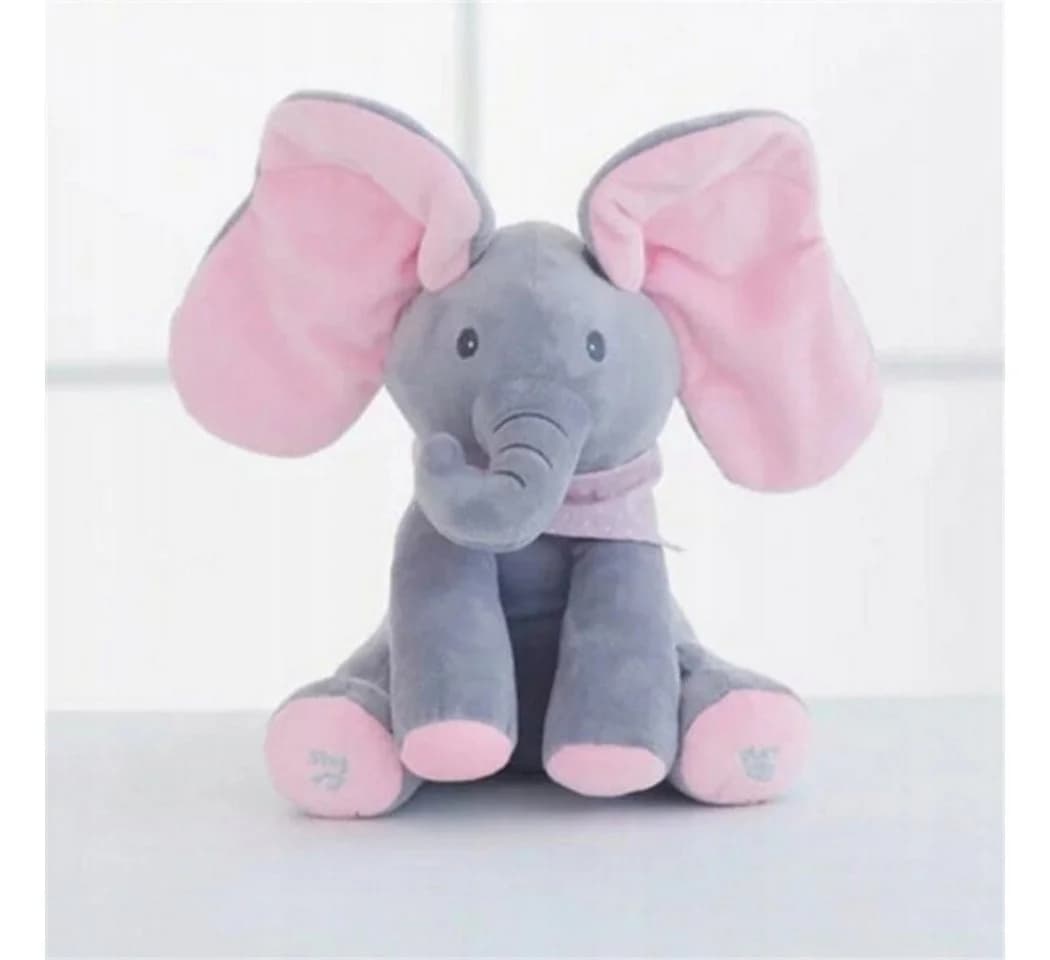 Hard-er Interaktiver Plüschelefant Rosa mit Kuckuck-Spiel & Wiederholfunktion - Bild 3