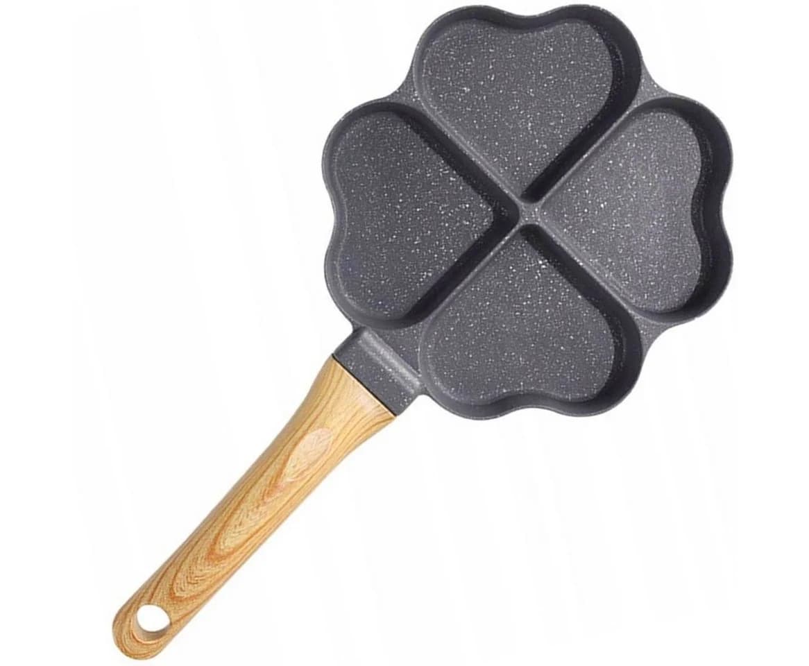 Hard-er Bratpfanne 4 Herzformen 36 cm Antihaft Aluminium Grau - Bild 3
