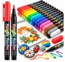 Hard-er Acrylmarker Set 12 Stück Wasserbasiert Bunt für Glas Holz Keramik Bild 2