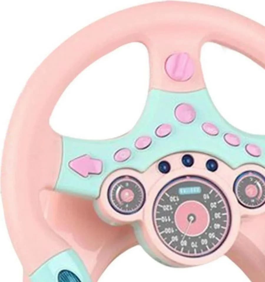Hard-er Kinderlenkrad Rosa mit Licht und Sound - Bild 3