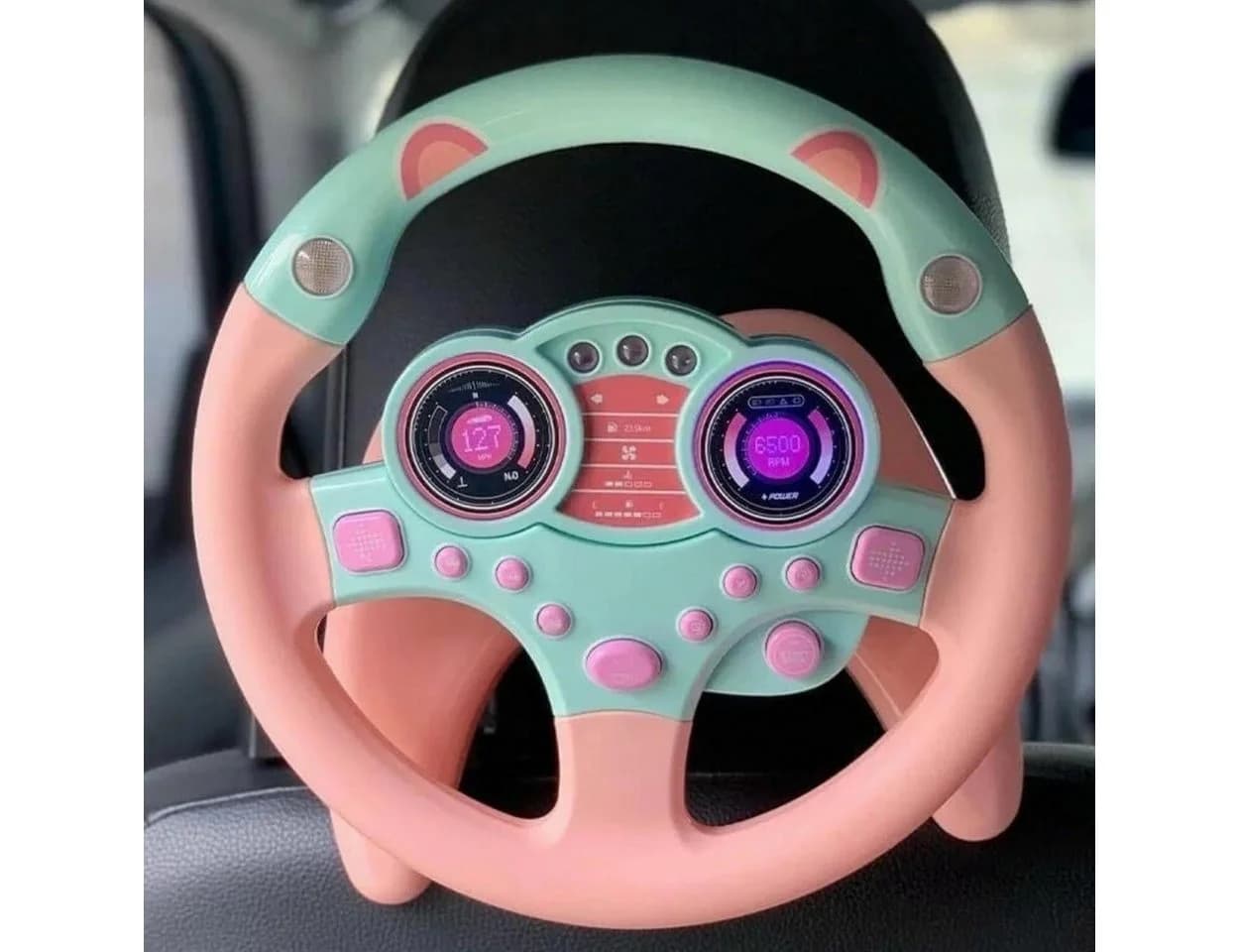 Hard-er Kinderlenkrad Rosa mit Licht und Sound - Bild 5