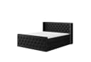 A&J MöbelLand Boxspringbett LUNA Schwarz mit Bettkästen Bild 2