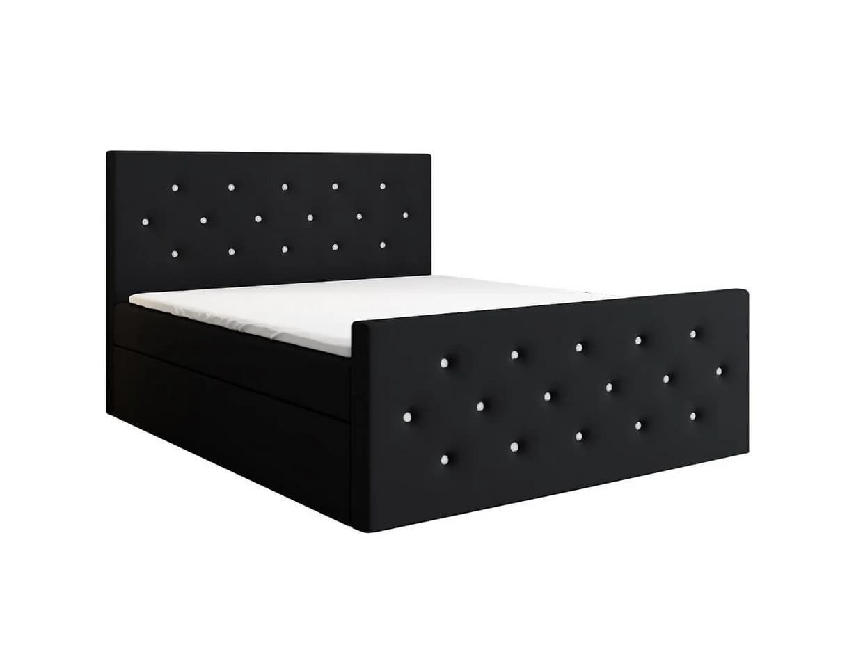 A&J MöbelLand GmbH Boxspringbett REINN mit Kristallknöpfen verziert - Bild 2