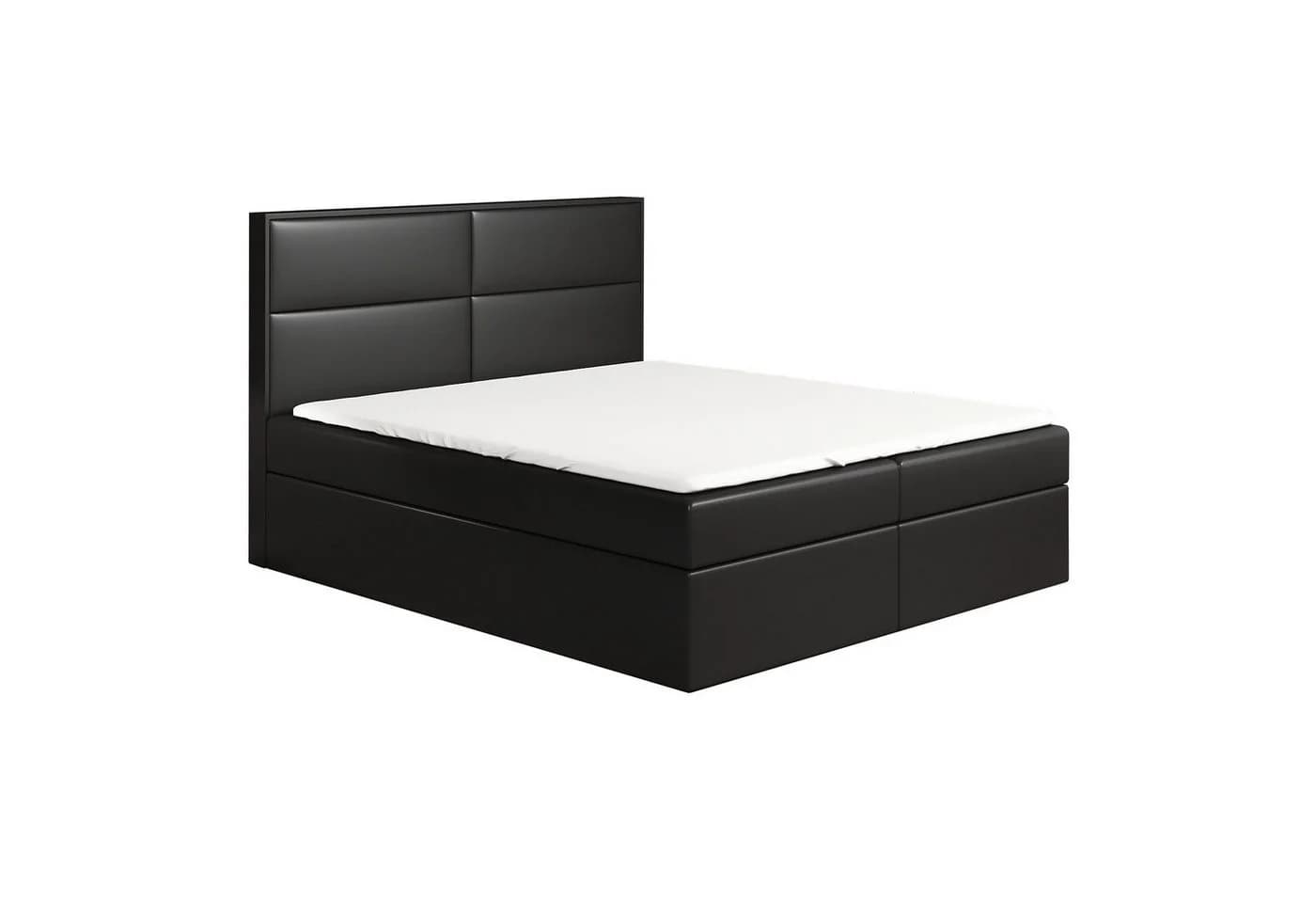 A&J MöbelLand Boxspringbett HOPP mit Bettkasten & Topper - Bild 2