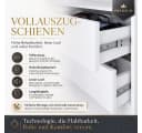 A&J MöbelLand Schiebetürschrank AURI 2 mit 3 Schubladen & Spiegel Bild 5