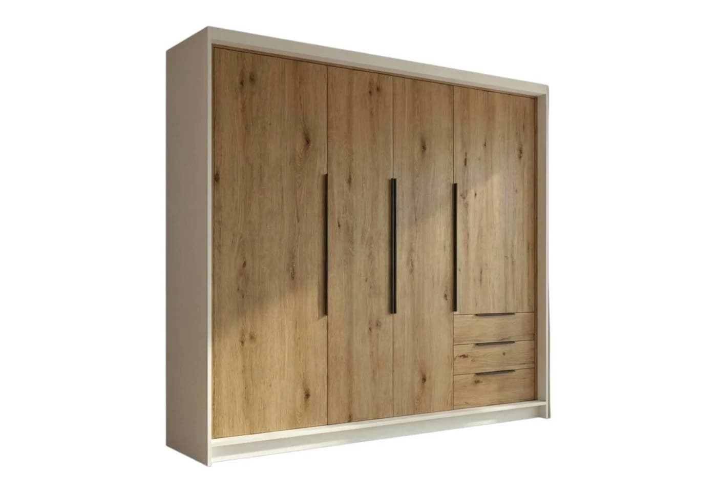 A&J MöbelLand GmbH Drehtürenschrank KLARI mit integrierten Schubladen - Bild 2