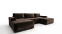Ecksofa EINAR mit Schlaffunktion und Bettkasten - Veloursstoff Bild 3