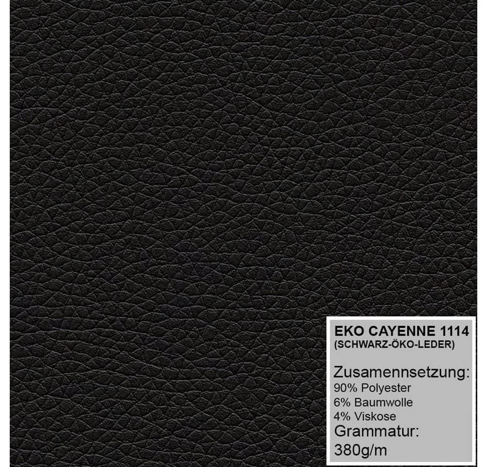 A&J MöbelLand Ecksofa EINAR Schwarz mit Schlaffunktion und Bettkasten - Bild 4