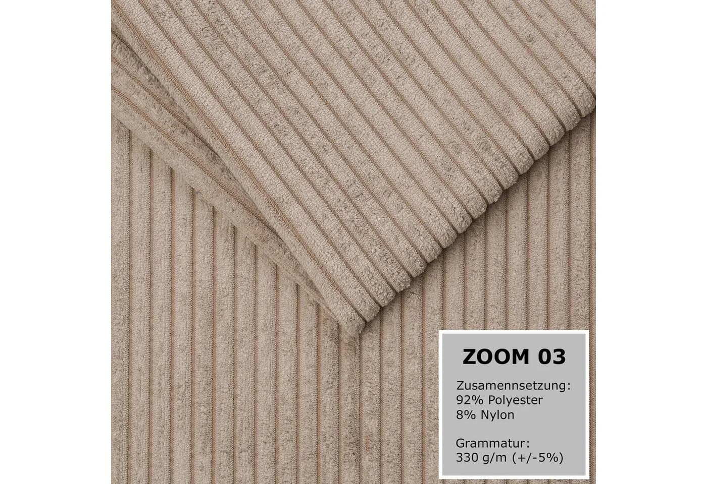 A&J MöbelLand Ecksofa EINAR mit Schlaffunktion und Bettkasten Beige - Bild 4