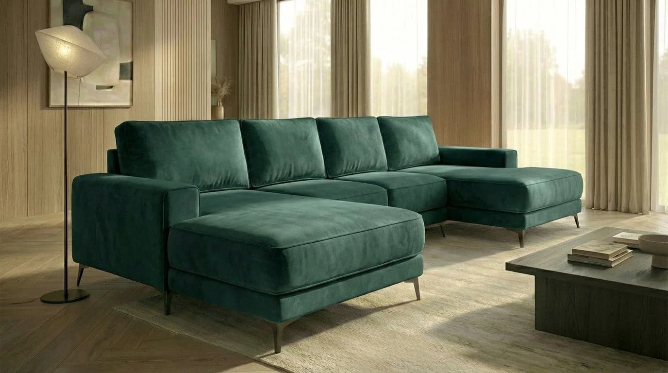 A&J MöbelLand Ecksofa VALTOR mit Schlaffunktion und Bettkasten - Bild 2