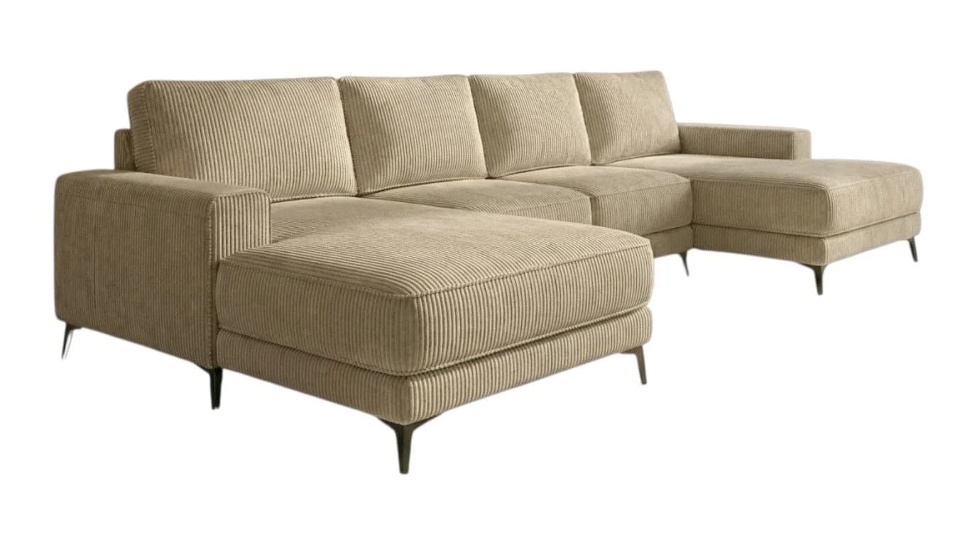 A&J MöbelLand Ecksofa VALTOR mit Schlaffunktion, Bonellfederkern und Bettkasten - Bild 3
