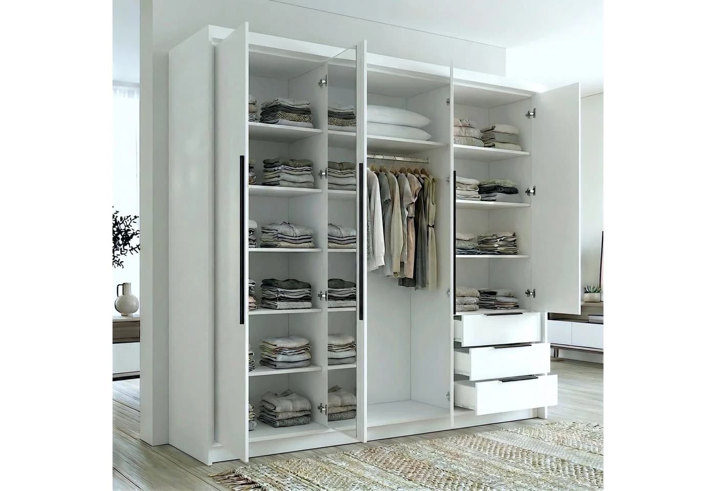 A&J MöbelLand GmbH Drehtürenschrank VIVO mit Schubladen - Bild 5