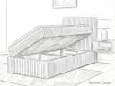 A&J MöbelLand Boxspringbett RALFI mit Bettkasten und gepolstertem Kopfteil Bild 3