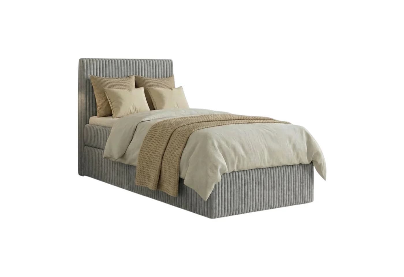 A&J MöbelLand Boxspringbett RALFI mit Bettkasten und gepolstertem Kopfteil - Bild 2
