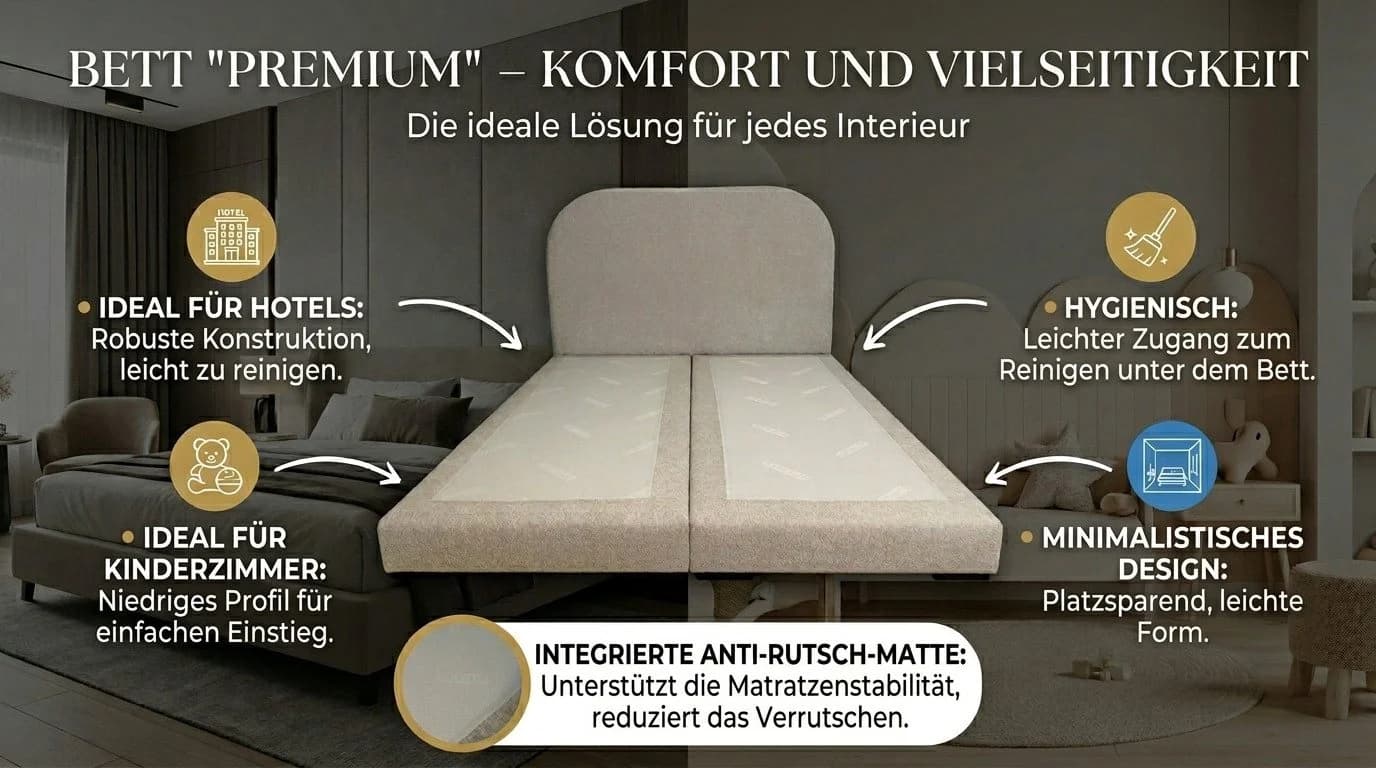A&J MöbelLand Polsterbett LEON Grün Modernes Kopfteil - Bild 5