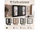 A&J MöbelLand BELANO Schiebetürenschrank Weiß mit Spiegeln Bild 5