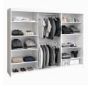 A&J MöbelLand Schiebetürenschrank NORIVO 200 cm mit 3D-Lamellen und Spiegelfront Bild 4