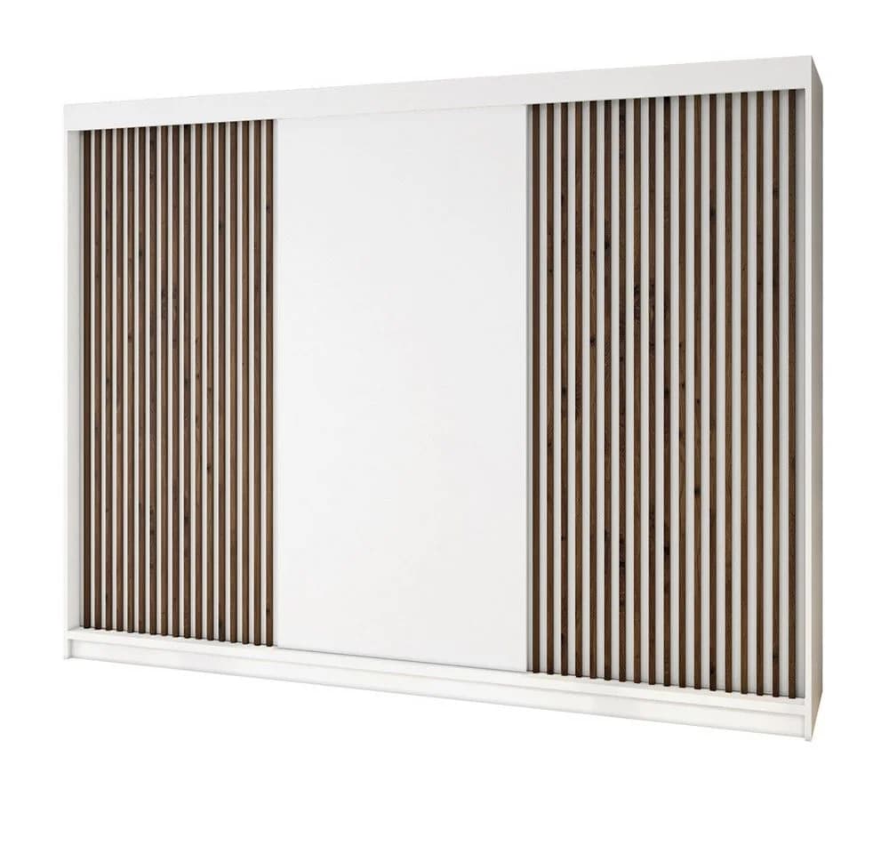 A&J MöbelLand Schiebetürenschrank IOSA 200 cm mit 3D-Lamellen - Bild 2