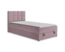 Deine Möbel 24 Boxspringbett PETER mit Bettkasten und Topper Rosa Bild 2