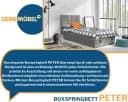 Deine Möbel 24 Boxspringbett PETER mit Bettkasten und Topper Rosa Bild 5