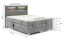DB-Möbel Boxspringbett CAVIDOS Elektrisch Verstellbar Stoff Fresh Bild 4